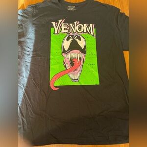 Marvel Black Cotton T-Shirt Venom Graphic Big and Tall XXL